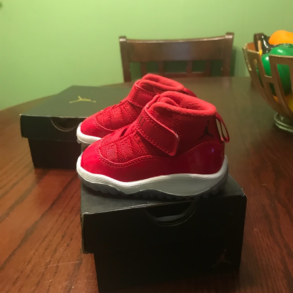 Red and white 11’s
